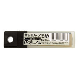 Ostrza segmentowe czarne 9 mm NT Cutter BA-51P (op.50 szt) Made in Japan